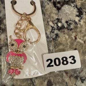 2083 Rhinestone, Owl Key Ring & Bag Charm